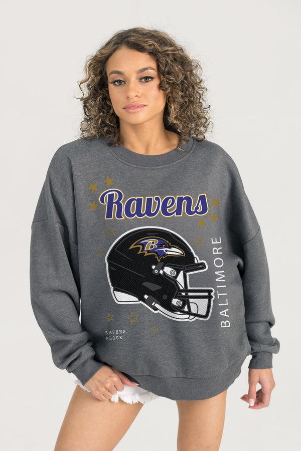Gameday Couture BALTIMORE RAVENS Ready To Rumble Fleece Crewneck Pullover