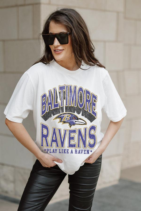 Gameday Couture BALTIMORE RAVENS Shakedown Oversized Crewneck Tee