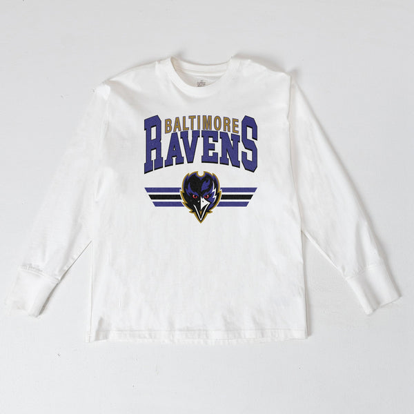 gameday couture BALTIMORE RAVENS SWIFT STRIKE ESSENTIAL RELAXED FIT LONG SLEEVE TEE