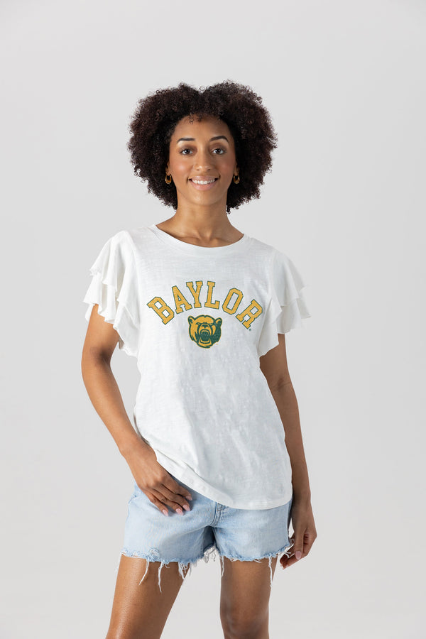 Gameday Couture BAYLOR BEARS All In To Win Flutter Crewneck Top
