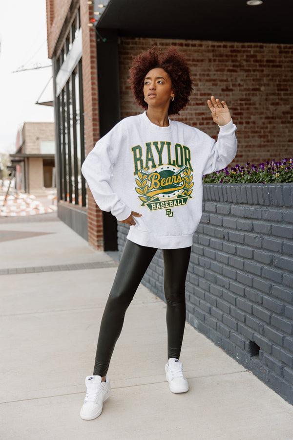 Gameday Couture BAYLOR BEARS Bases Loaded Fleece Drop-Shoulder Crew