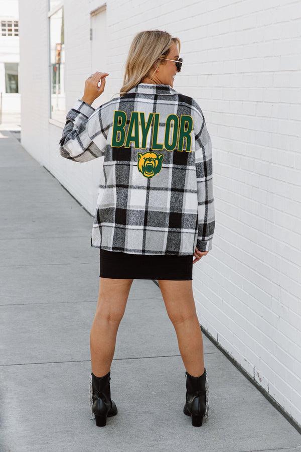 gameday couture BAYLOR BEARS Mad For Plaid Jenkins Plaid Overshirt