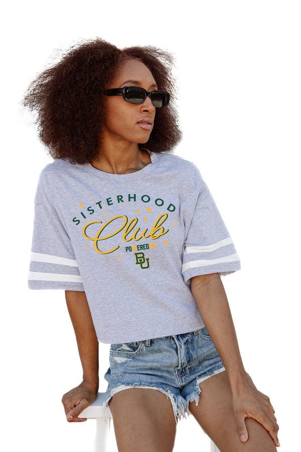 Gameday Couture BAYLOR BEARS Sisterhood Club Drop-Shoulder Mid-Crop Tee