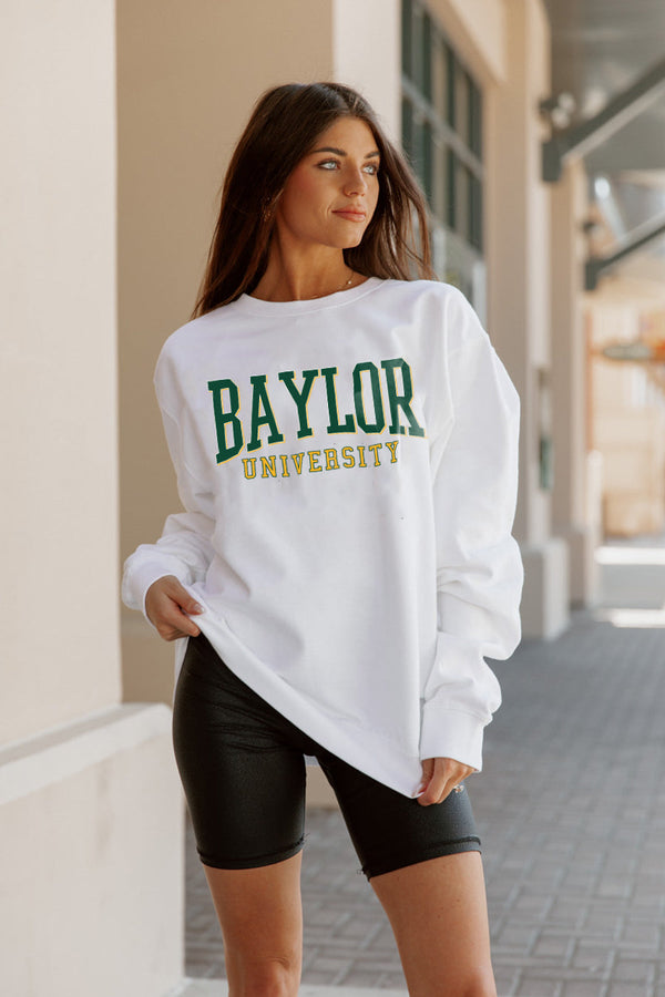 gameday couture BAYLOR BEARS Work For It Drop-Shoulder Pullover By Madi Prewett Troutt