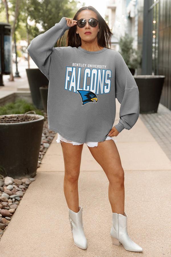 Gameday Couture BENTLEY FALCONS PURE MOTION VINTAGE WASH CORDED PULLOVER