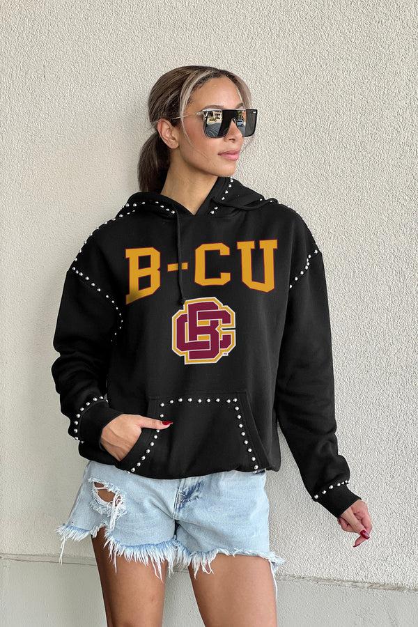 Gameday Couture BETHUNE-COOKMAN WILDCATS Belle Of The Ball Studded Fleece Hoodie