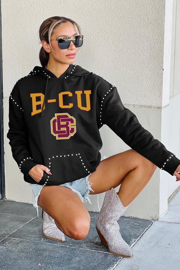 gameday couture BETHUNE-COOKMAN WILDCATS Belle Of The Ball Studded Fleece Hoodie