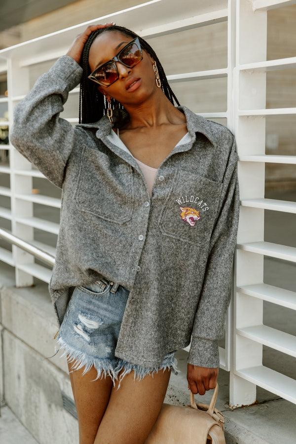 gameday couture BETHUNE-COOKMAN WILDCATS Switch It Up Button-Down Shacket