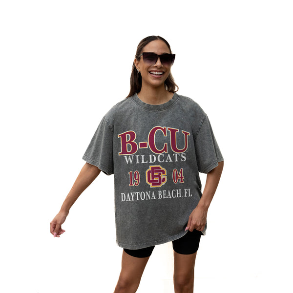 Gameday Couture BETHUNE-COOKMAN WILDCATS Throwback Oversized Tee