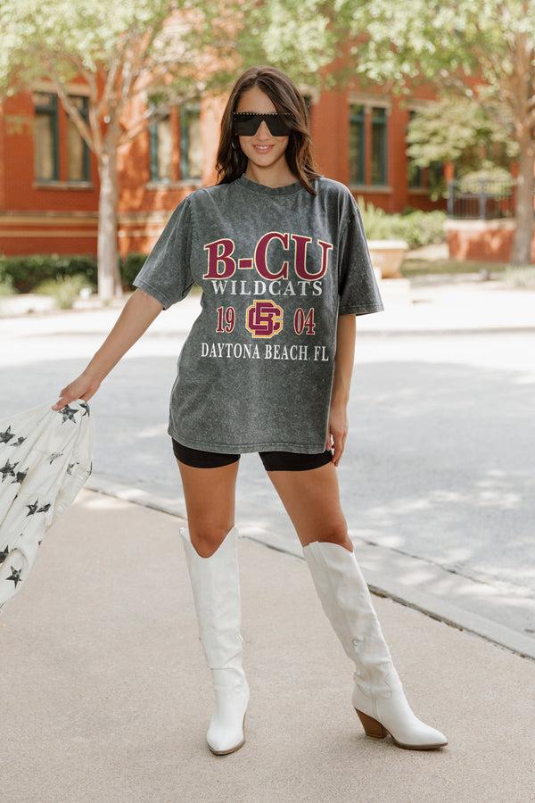 Gameday Couture BETHUNE-COOKMAN WILDCATS Throwback Oversized Tee