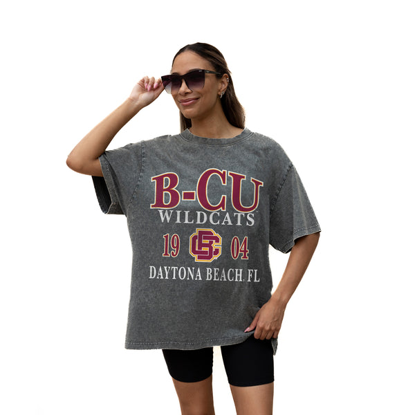 gameday couture BETHUNE-COOKMAN WILDCATS Throwback Oversized Tee