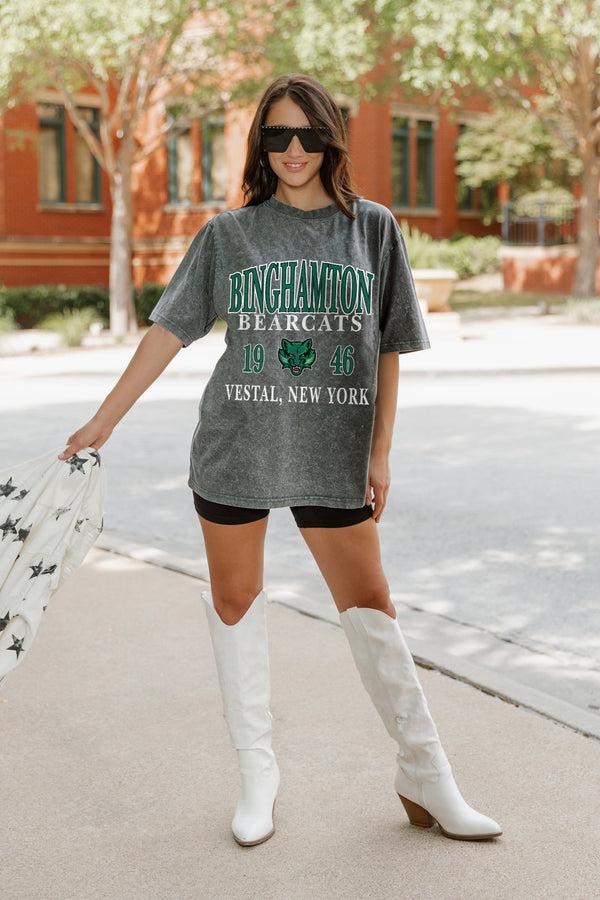 Gameday Couture BINGHAMTON BEARCATS Throwback Oversized Tee