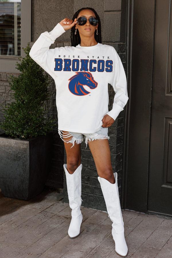 gameday couture BOISE STATE BRONCOS Big Goals Oversized Pullover