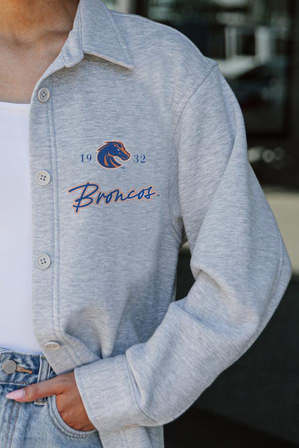 Gameday Couture BOISE STATE BRONCOS Foundation Fleece Overshirt