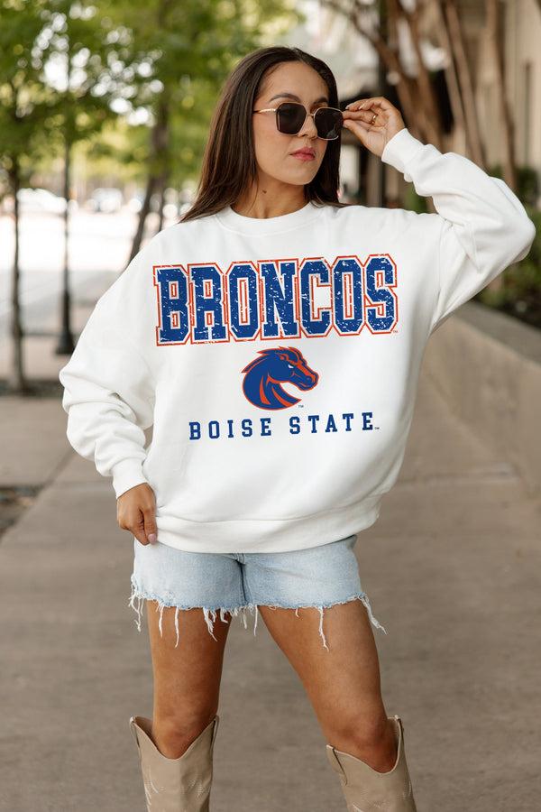 Gameday Couture BOISE STATE BRONCOS FREESTYLE PREMIUM FLEECE CREWNECK PULLOVER