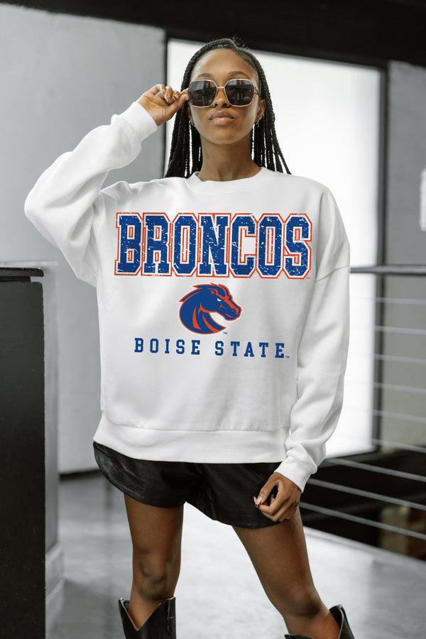 Gameday Couture BOISE STATE BRONCOS FREESTYLE PREMIUM FLEECE CREWNECK PULLOVER