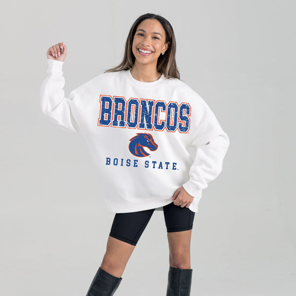 Gameday Couture BOISE STATE BRONCOS FREESTYLE PREMIUM FLEECE CREWNECK PULLOVER