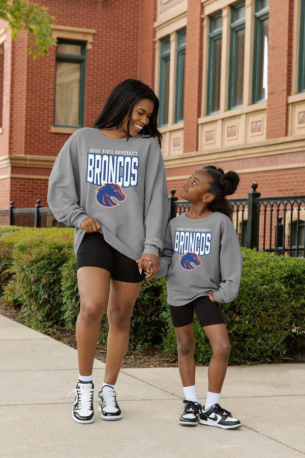 Gameday Couture BOISE STATE BRONCOS PURE MOTION KIDS VINTAGE WASH CORDED PULLOVER