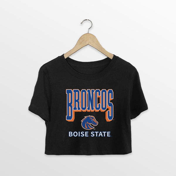 gameday couture BOISE STATE BRONCOS PURE VICTORY CLASSIC CROP TEE