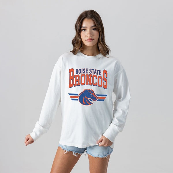 Gameday Couture BOISE STATE BRONCOS SWIFT STRIKE ESSENTIAL RELAXED FIT LONG SLEEVE TEE