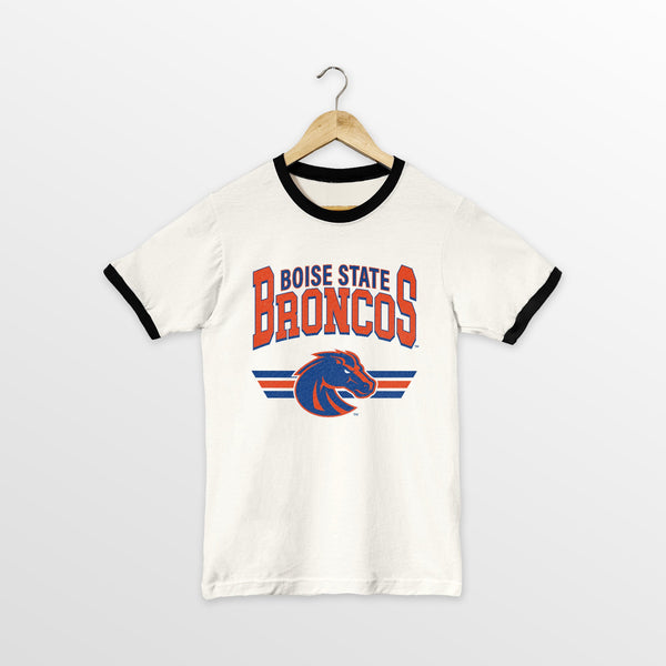 gameday couture BOISE STATE BRONCOS SWIFT STRIKE VINTAGE RINGER TEE