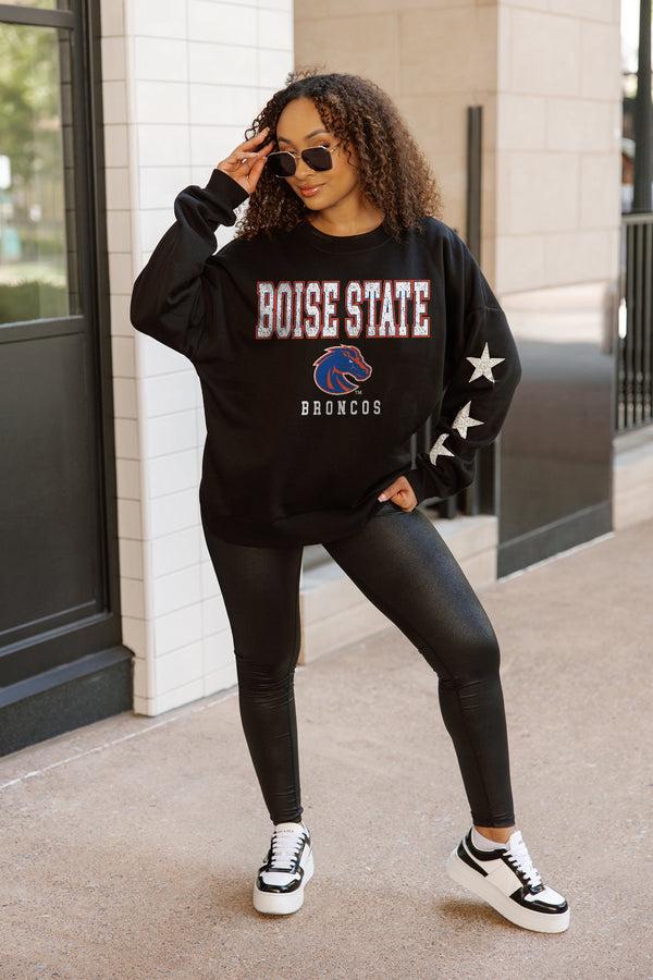 Gameday Couture BOISE STATE BRONCOS VELOCITY STAR EMBELLISHED CREW SWEATSHIRT