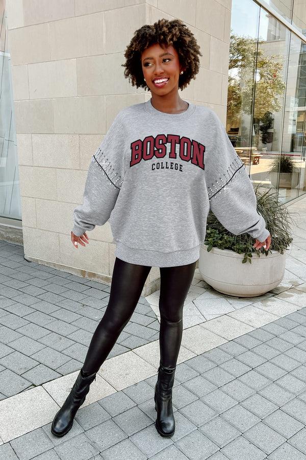 Gameday Couture BOSTON COLLEGE EAGLES Competitive Edge Jewel-Trim Pullover