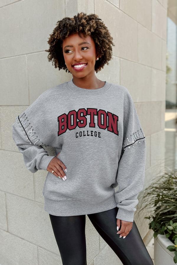 Gameday Couture BOSTON COLLEGE EAGLES Competitive Edge Jewel-Trim Pullover