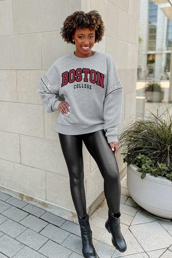 Gameday Couture BOSTON COLLEGE EAGLES Competitive Edge Jewel-Trim Pullover