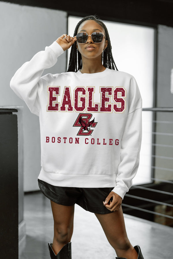 Gameday Couture BOSTON COLLEGE EAGLES FREESTYLE PREMIUM FLEECE CREWNECK PULLOVER