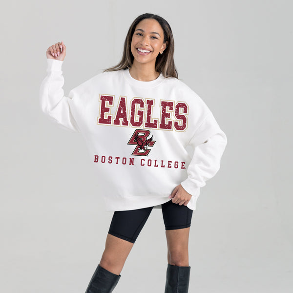Gameday Couture BOSTON COLLEGE EAGLES FREESTYLE PREMIUM FLEECE CREWNECK PULLOVER