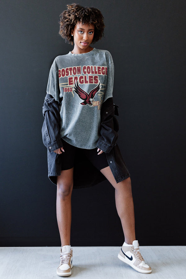 Gameday Couture BOSTON COLLEGE EAGLES Keep The Lead Oversized Tee
