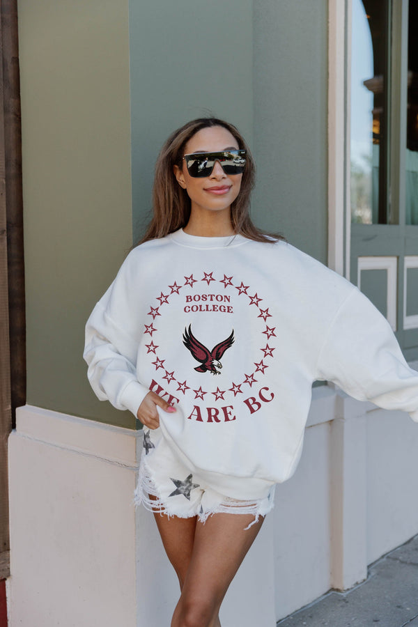Gameday Couture BOSTON COLLEGE EAGLES Superstar Fleece Crewneck Pullover