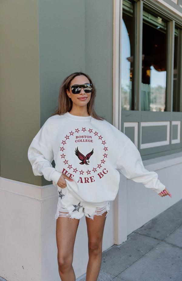 Gameday Couture BOSTON COLLEGE EAGLES Superstar Fleece Crewneck Pullover