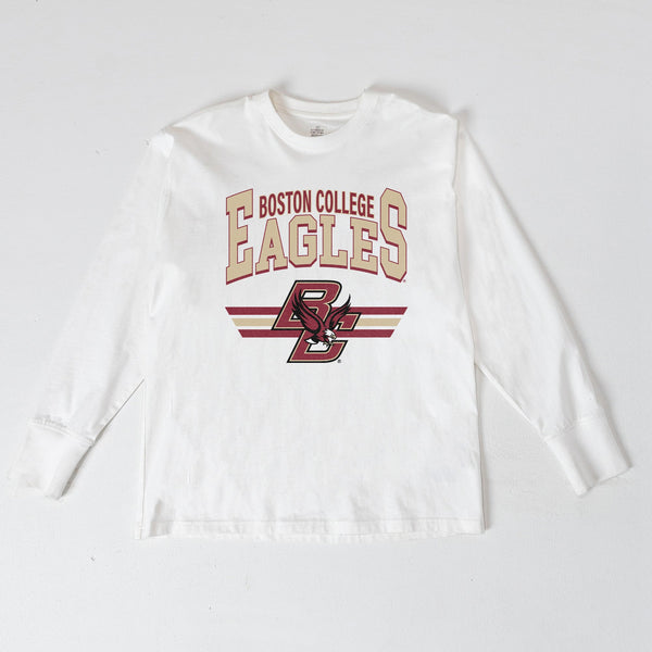 gameday couture BOSTON COLLEGE EAGLES SWIFT STRIKE ESSENTIAL RELAXED FIT LONG SLEEVE TEE