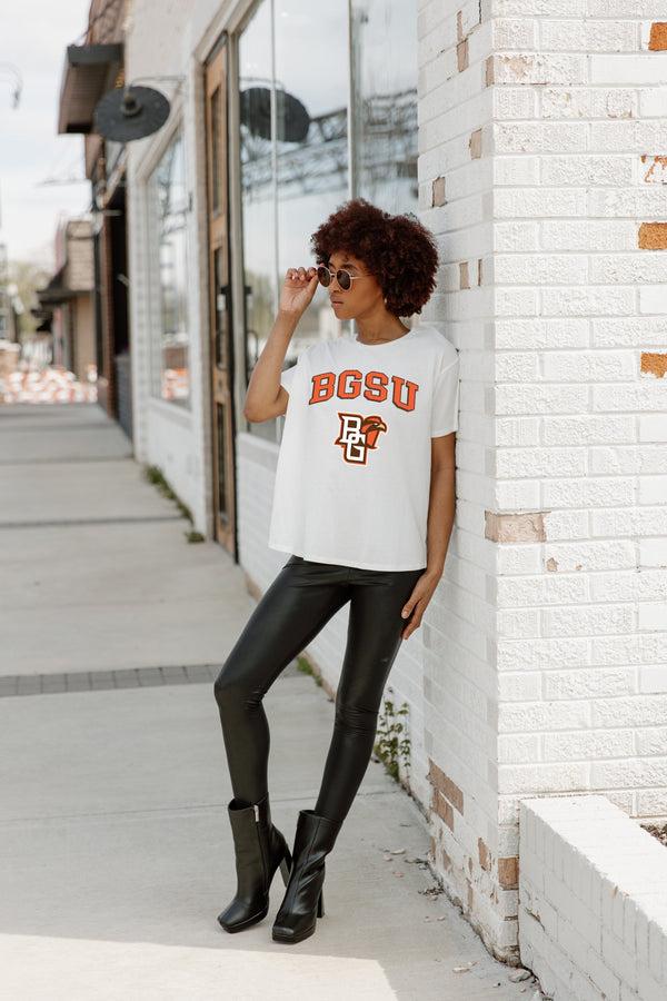 Gameday Couture BOWLING GREEN FALCONS Around We Go Flowy Tee