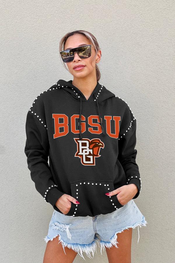 Gameday Couture BOWLING GREEN FALCONS Belle Of The Ball Studded Fleece Hoodie