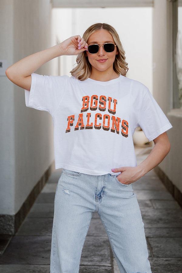 Gameday Couture BOWLING GREEN FALCONS Claim To Fame Boxy-Fit Crop Tee