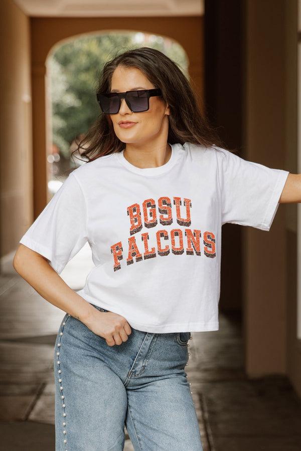 Gameday Couture BOWLING GREEN FALCONS Claim To Fame Boxy-Fit Crop Tee
