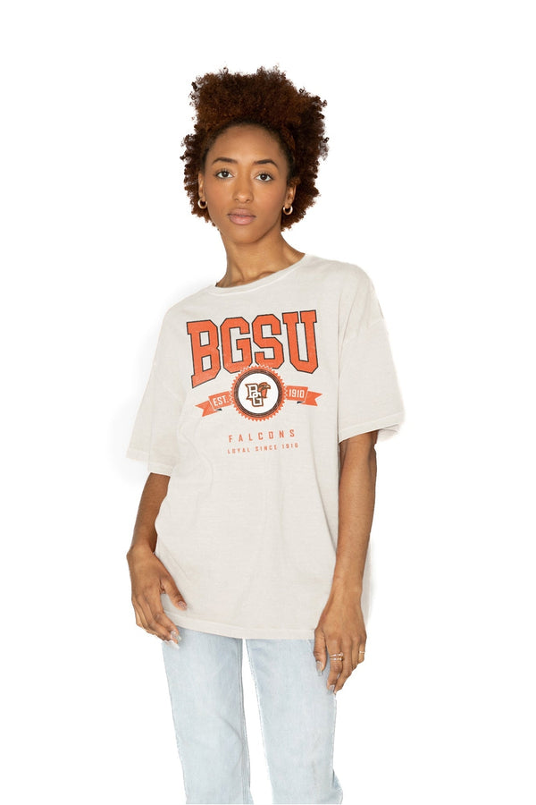 gameday couture BOWLING GREEN FALCONS Get Goin' Oversized Crew Neck Tee