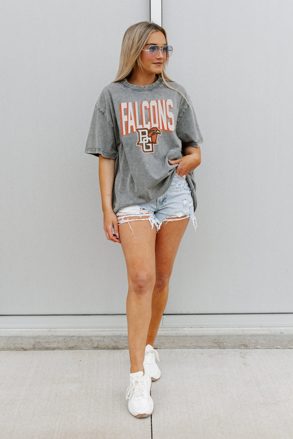 gameday couture BOWLING GREEN FALCONS Solid Defense Oversized Crewneck Tee