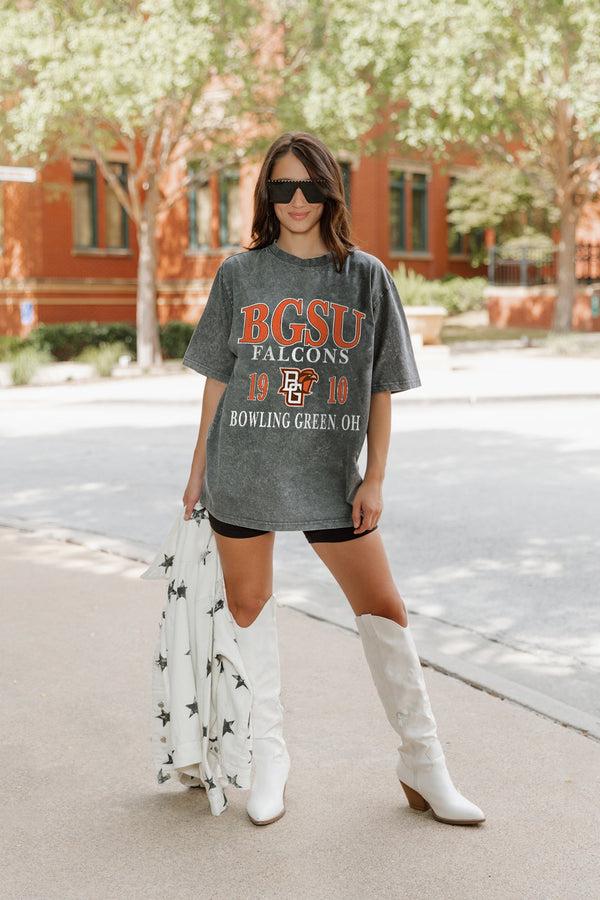 Gameday Couture BOWLING GREEN FALCONS Throwback Oversized Tee