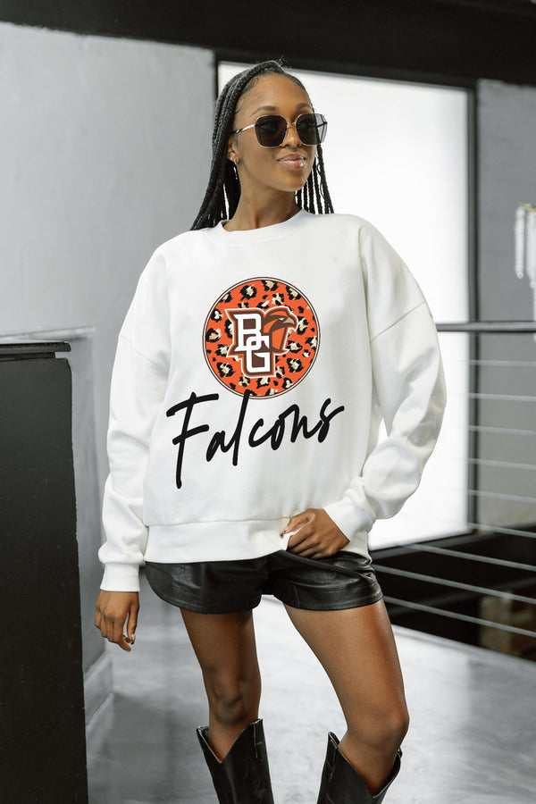 Gameday Couture BOWLING GREEN FALCONS WILD BREAKTHROUGH PREMIUM FLEECE CREWNECK PULLOVER