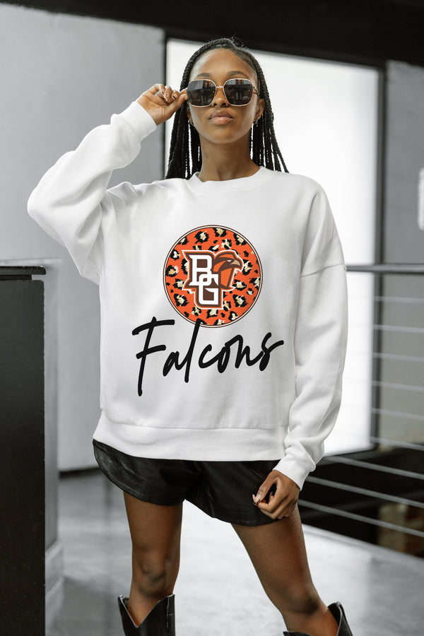 Gameday Couture BOWLING GREEN FALCONS WILD BREAKTHROUGH PREMIUM FLEECE CREWNECK PULLOVER
