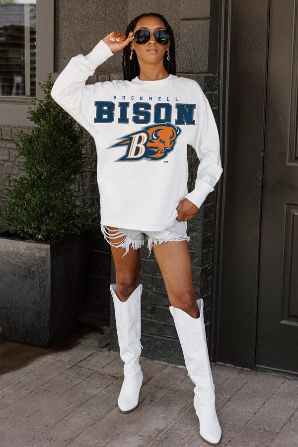 gameday couture BUCKNELL BISON Big Goals Oversized Pullover