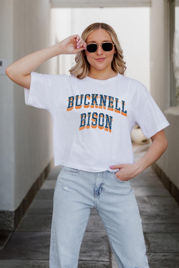 Gameday Couture BUCKNELL BISON Claim To Fame Boxy-Fit Crop Tee