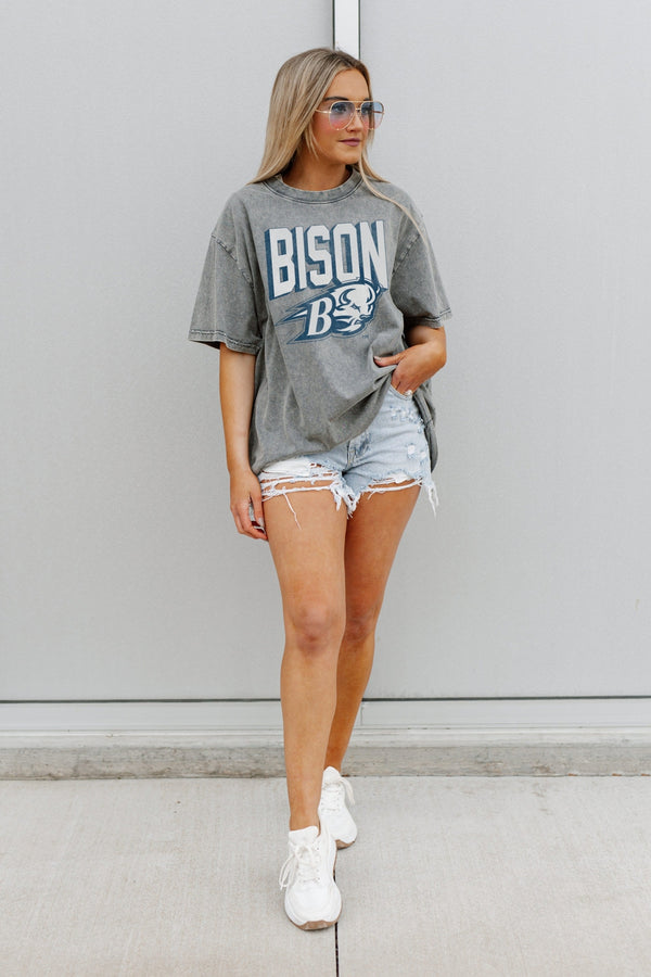 gameday couture BUCKNELL BISON Solid Defense Oversized Crewneck Tee