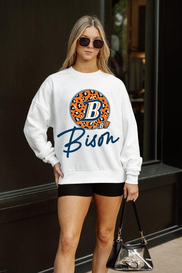 gameday couture BUCKNELL BISON WILD BREAKTHROUGH PREMIUM FLEECE CREWNECK PULLOVER