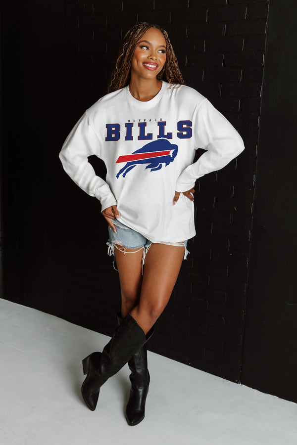 gameday couture BUFFALO BILLS Big Goals Oversized Long-Sleeve Tee