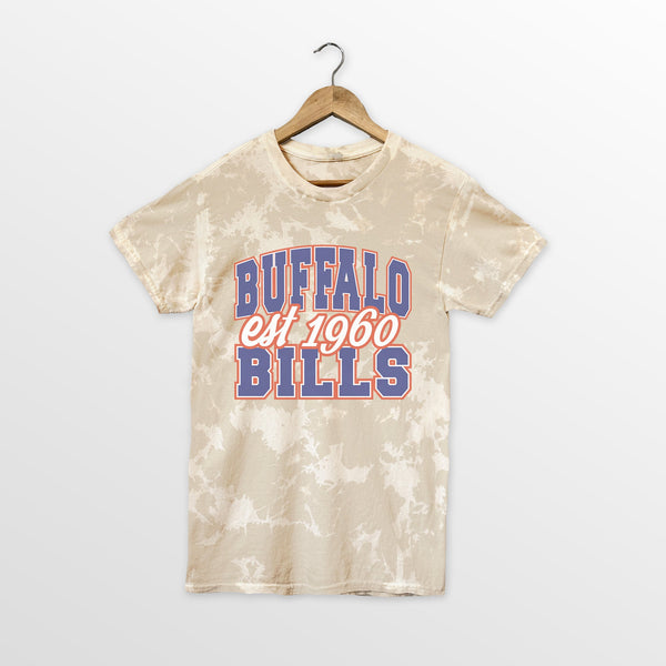 gameday couture BUFFALO BILLS DEEP ROOTS BLEACH WASH TEE